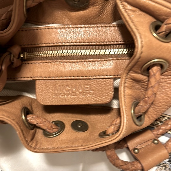 Vintage Michael Kors Brown Suede Baguette Unique Rare Shoulder Bag - Picture 6 of 6